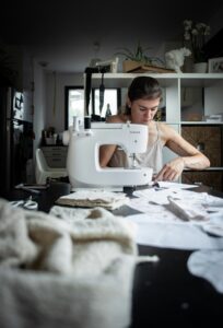 Fashion designer Claire McCardell, known for creating comfortable women’s clothing designed to fit real bodies and everyday life.